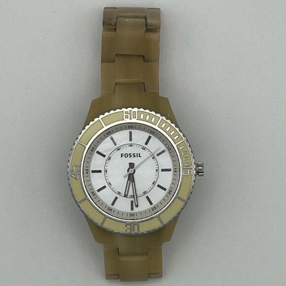 Fossil Stella Natural Bone Resin Ladies Watch Working - Picture 7 of 10
